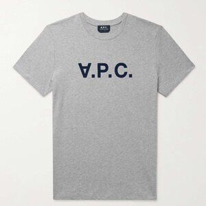 A.P.C. Logo-Flocked Cotton-Jersey T-Shirt